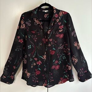 Floral long sleeve blouse